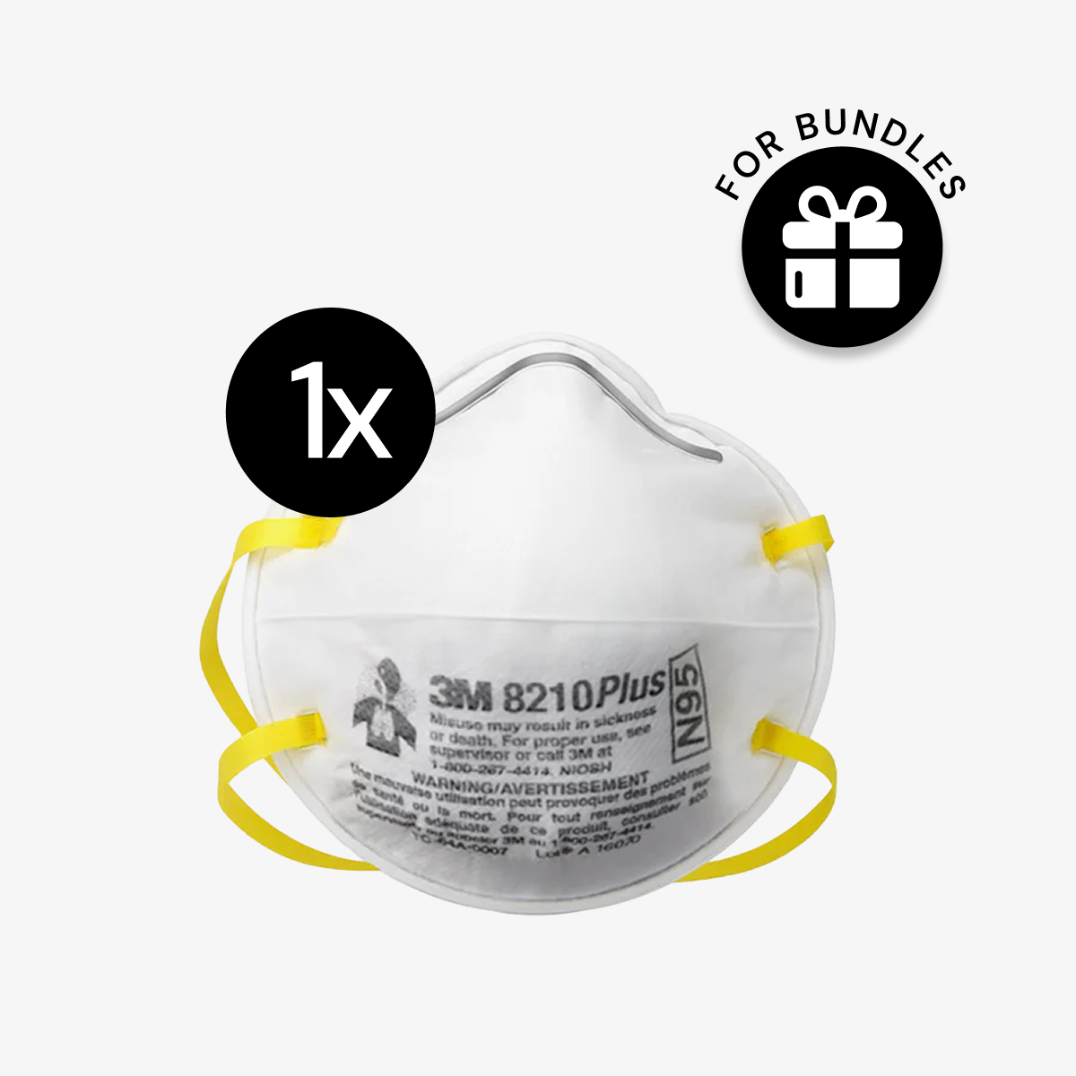 3M N95 Particulate Respirators - Single