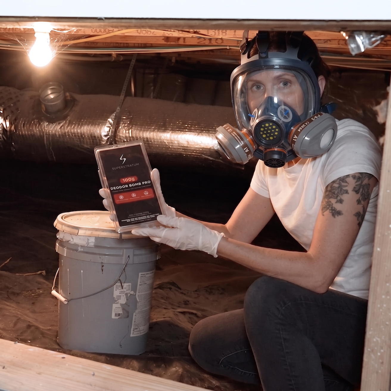 PD-101 Full Face Respirator with 2 filters included