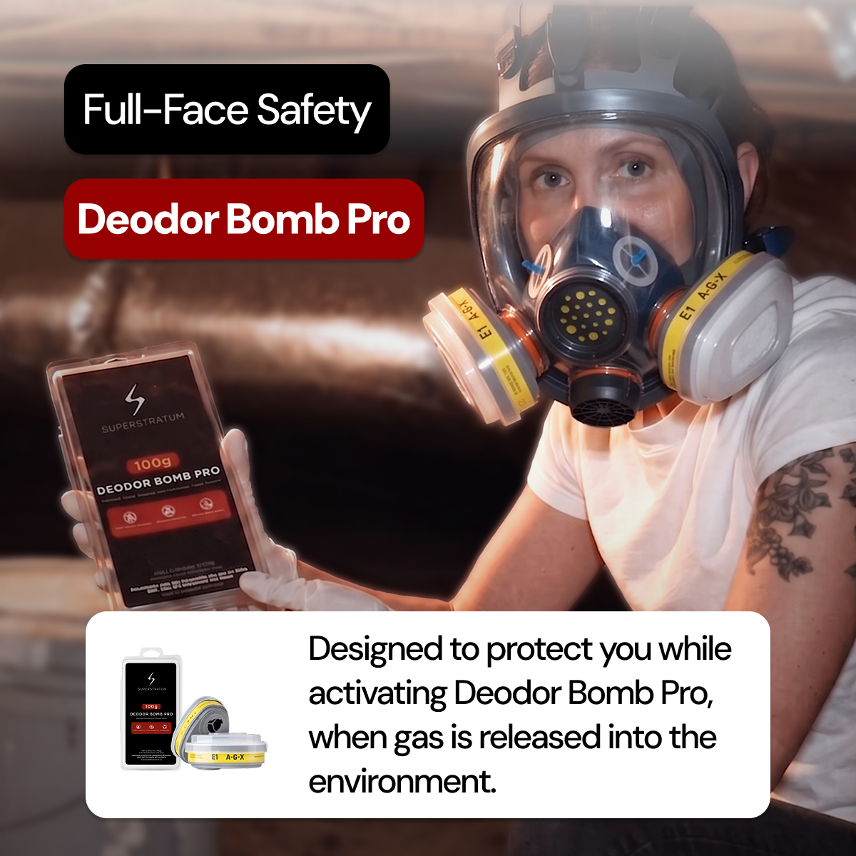 PD-101 Full Face Respirator — Superstratum Featured Bundle with 2 Filters